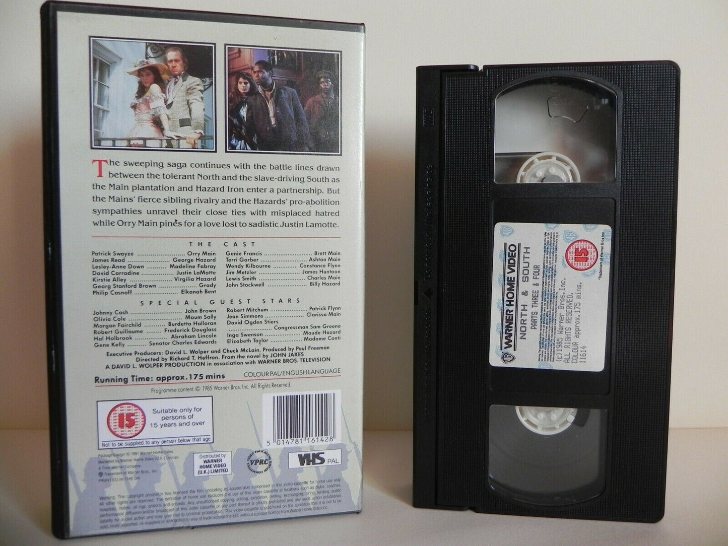 North & South - Warner Home - Parts 3 And 4 - James Read - Patrick Swayze - VHS-