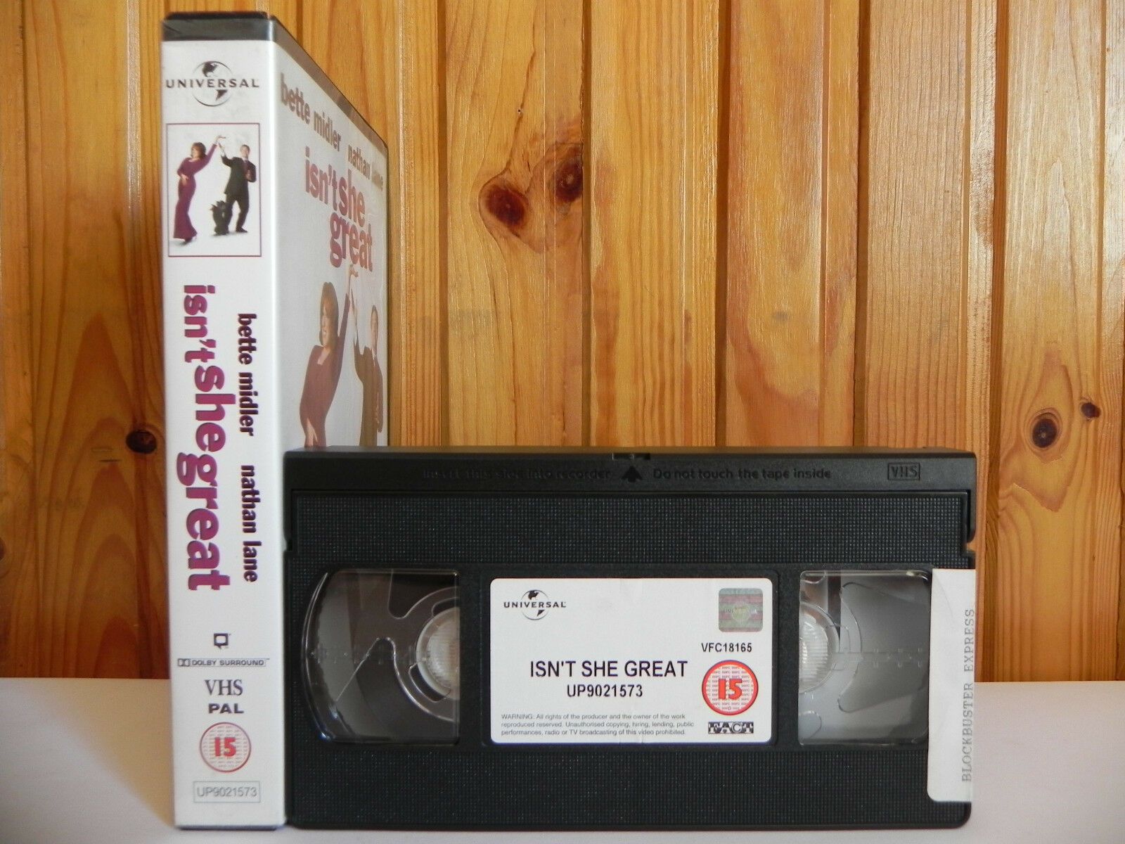 Isn't She Great - Universal Comedy - Bette Midler - Large Box Rental - Pal VHS-