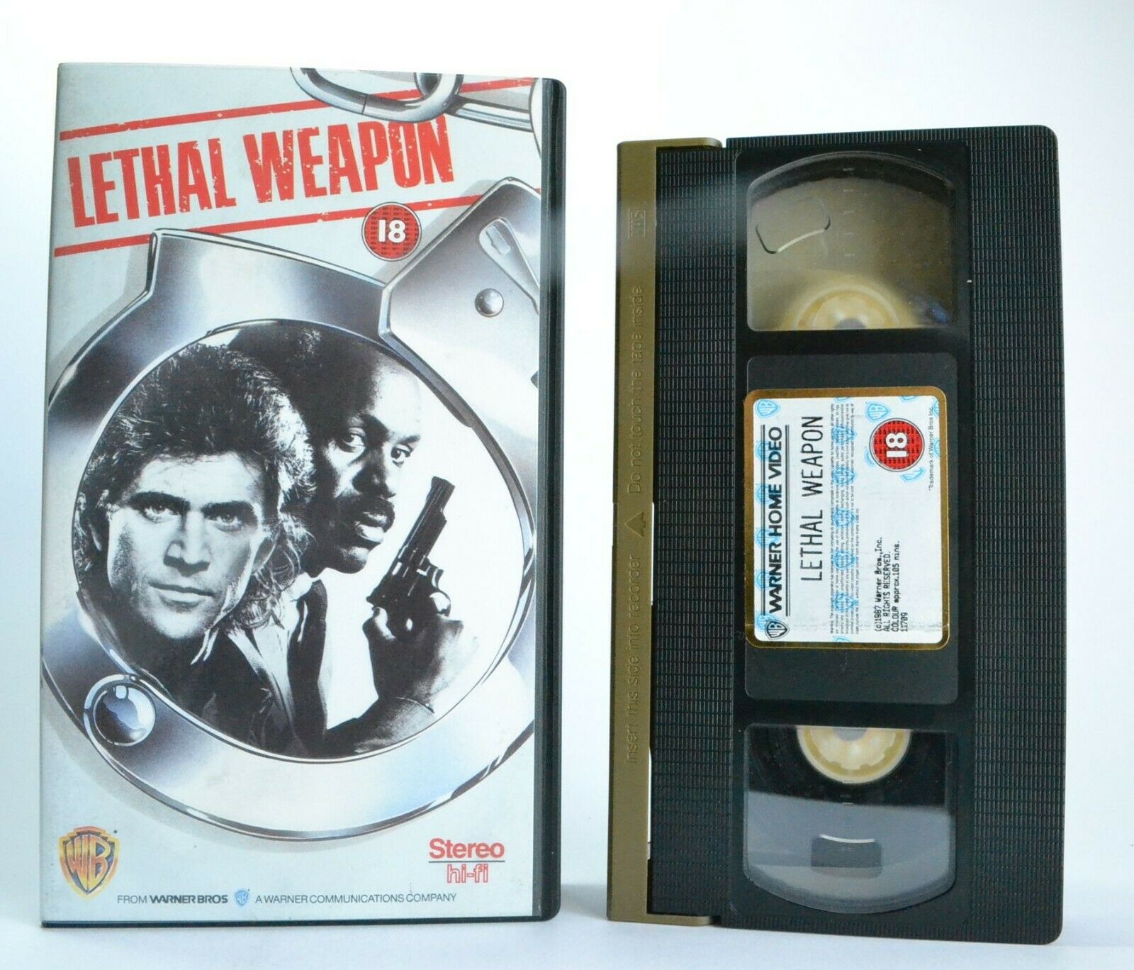 Lethal Weapon: (1987) Warner - Buddy Cop Action Comedy - Mel Gibson - Pal VHS-