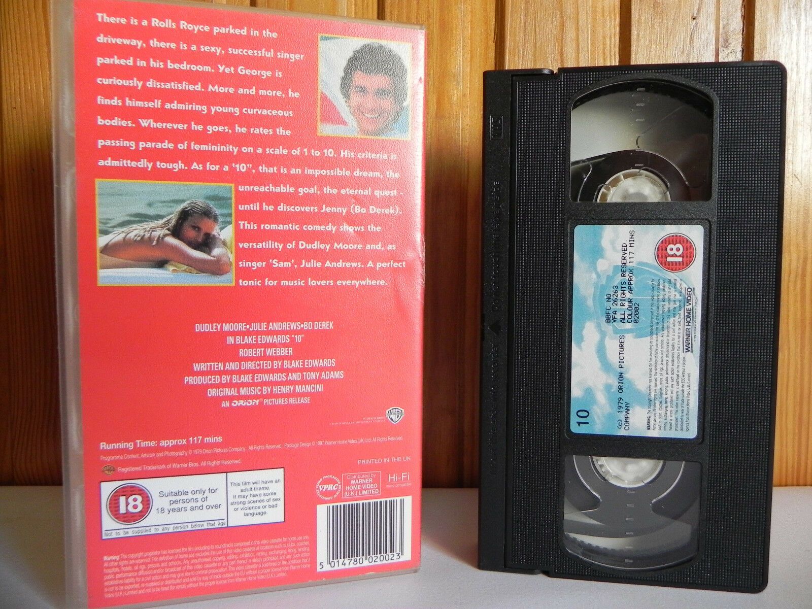 Blake Edwards' 10 - Warner Home - Comedy - Dudley Moore - Bo Derek - Pal VHS-