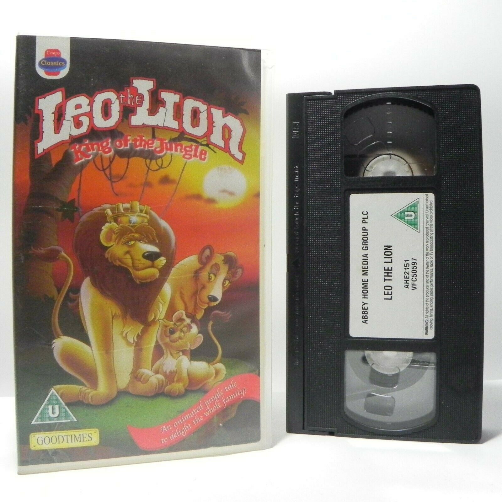 Leo The Lion: King Of The Jungle - Animated Tale - Adventure - Children's - VHS-