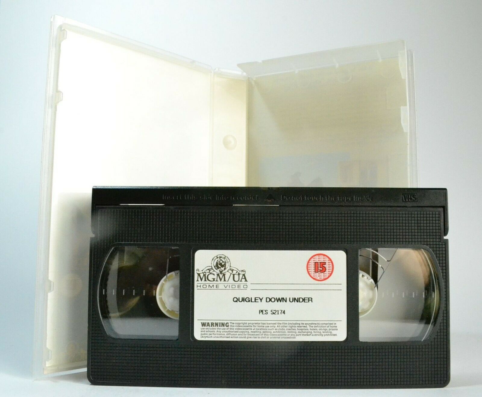 Quigley Down Under (1990) - Romantic Western - Tom Selleck / Alan Rickman - VHS-