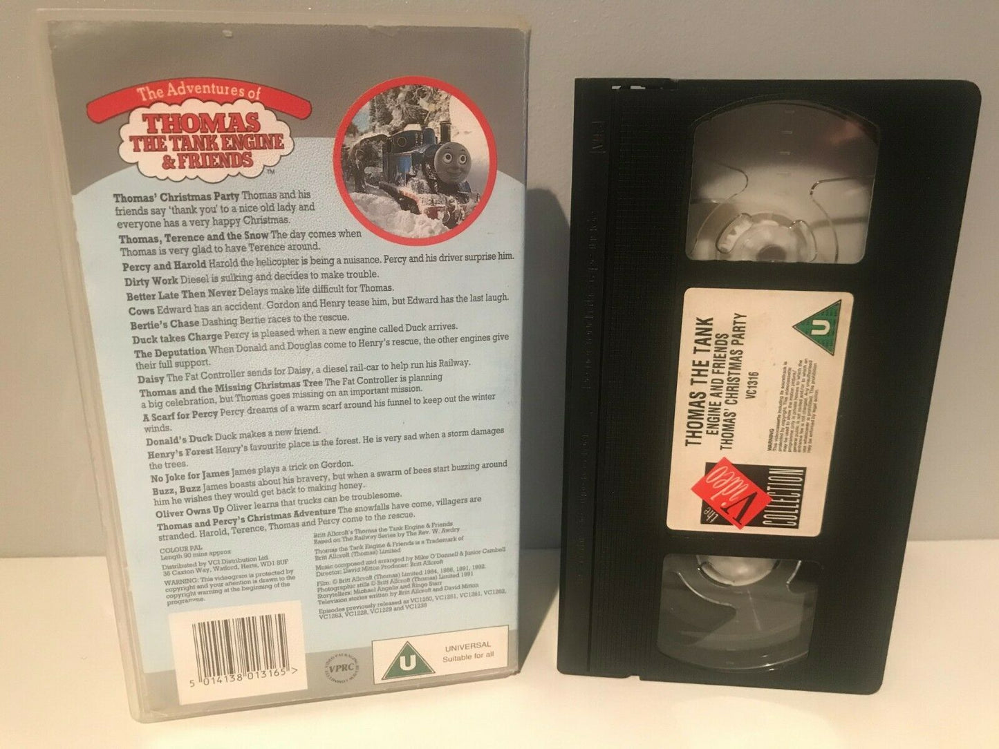 Thomas The Tank Engine: Bumper Christmas Party +17 [90 Minutes] Kid's Pal VHS-
