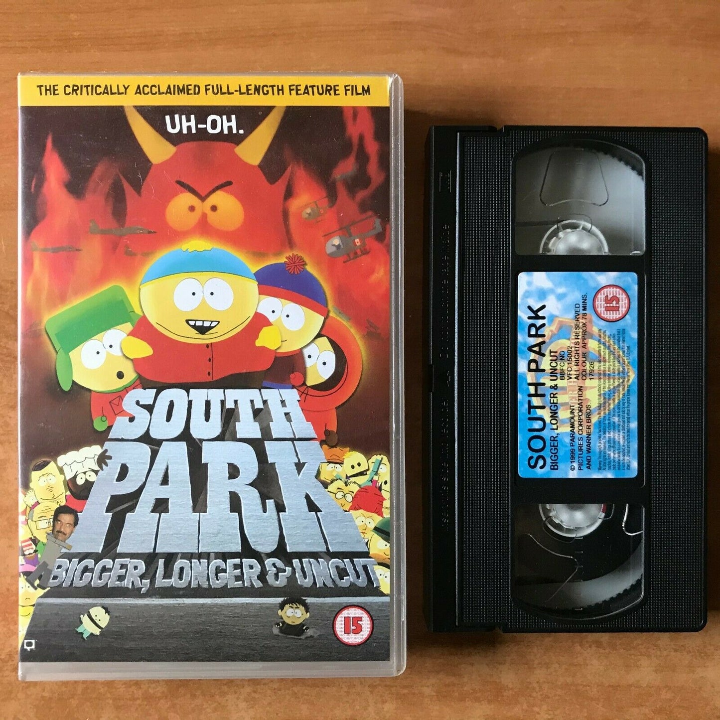 South Park: Bigger, Longer & Uncut; [Large Box] Rental - Animated Comedy - VHS-