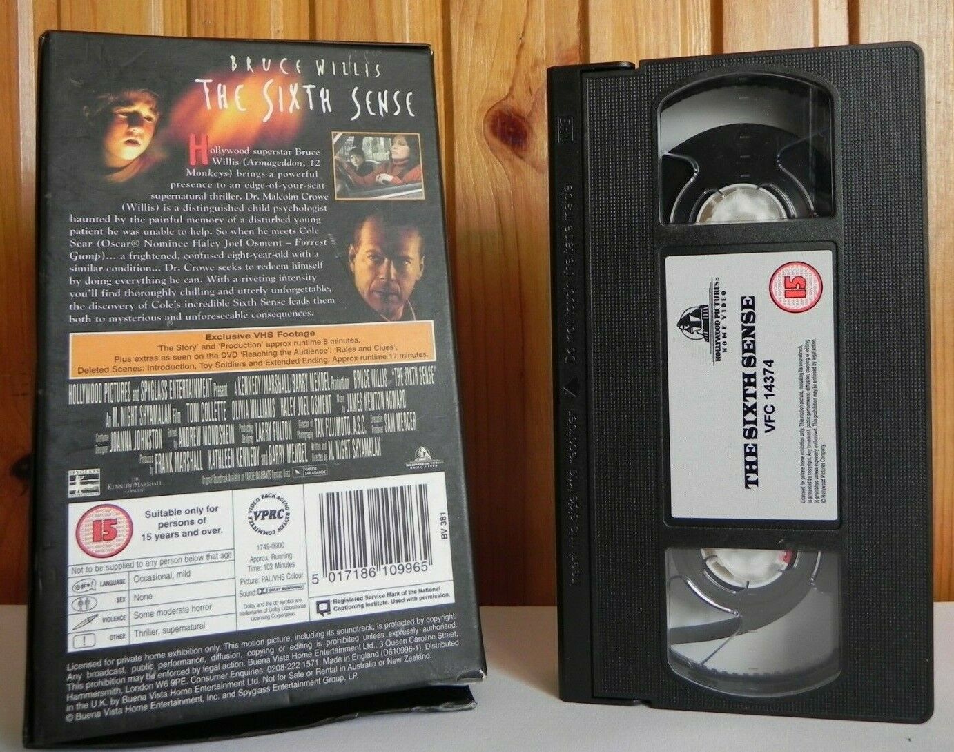 The Sixth Sense [Special Edition]: Mystery Thriller - Bruce Willis - Pal VHS-