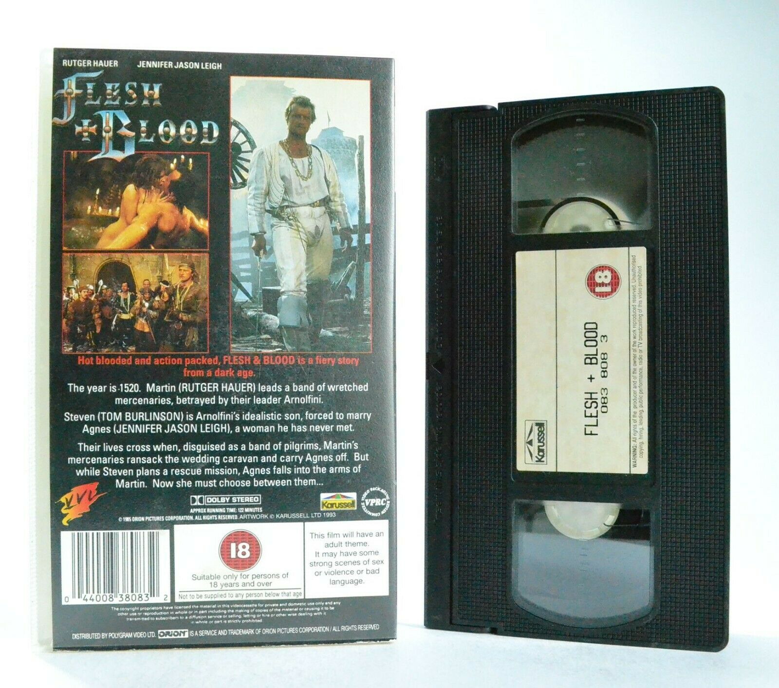 Flesh And Blood (Flesh+Blood): (1985) Historical Erotic Drama - R.Hauer - VHS-