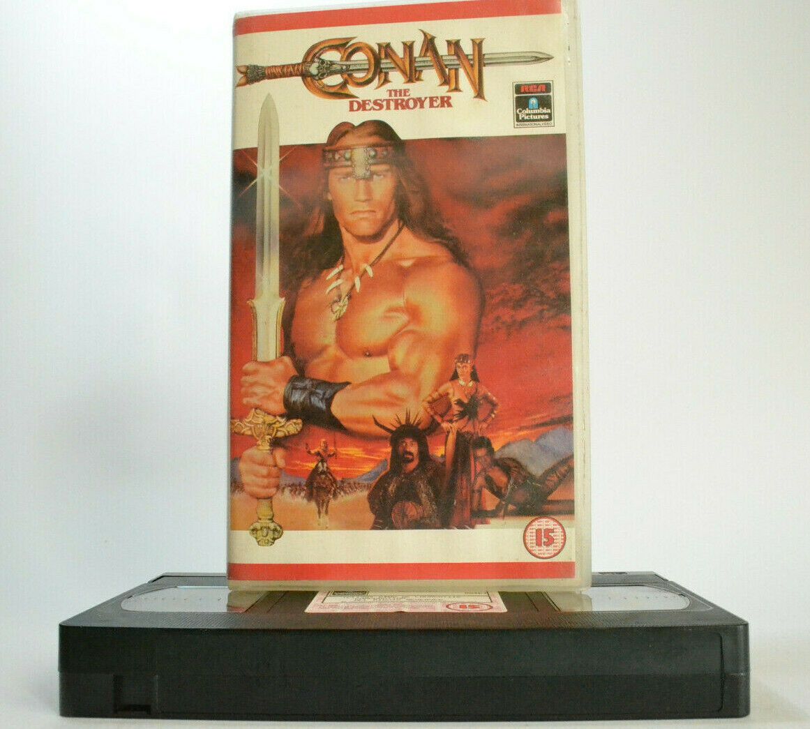 Conan The Destroyer (1984); Schwarzenegger [Adventure] Sword And Sorcery - VHS-