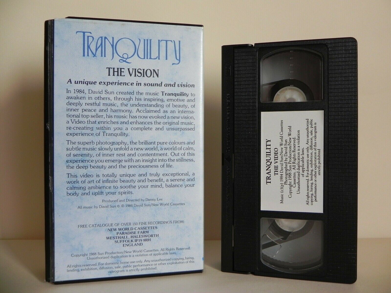 Tranqulity: The Video - David Sun - Unique Experience - Sound And Vision - VHS-