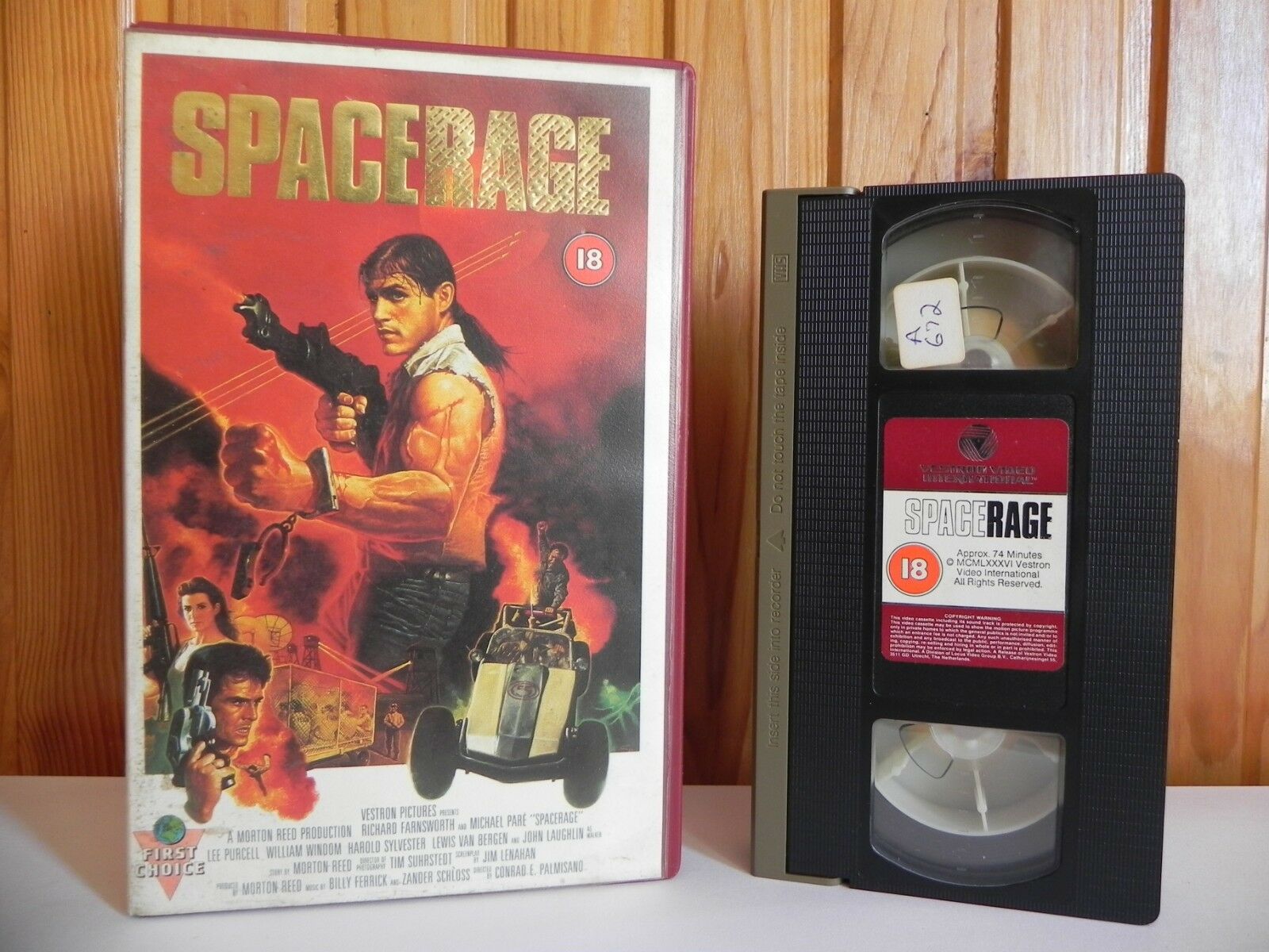Space Rage (1985) Action Sci-Fi - Western - Large Box - Richard Farnsworth - OOP Pal VHS-