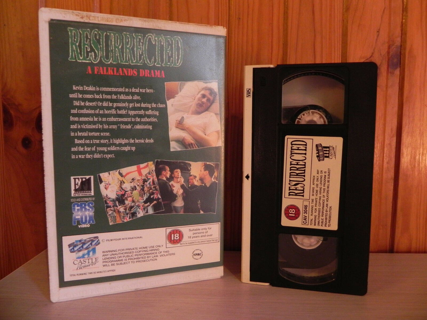 Resurrected (1989): A Falklands Drama (Castle) Large Box [Rental] Tom Bell - Pal VHS-