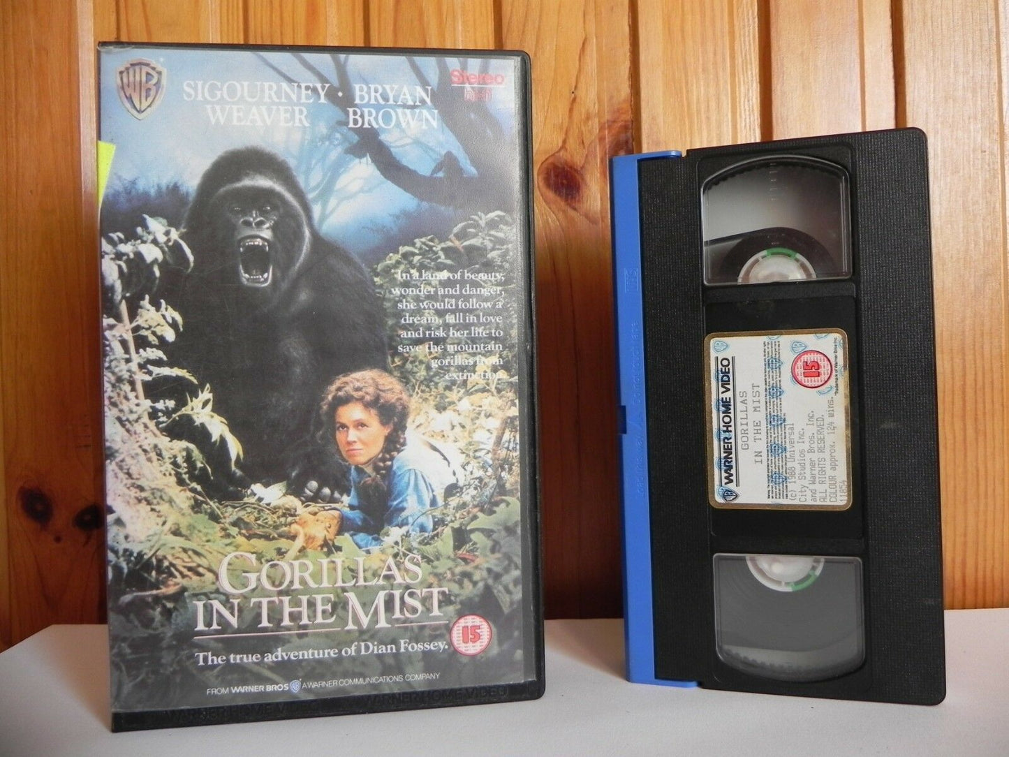 Gorillas In The Mist - Large Box - Warner - Drama - Sigourney Weaver - Pal VHS-