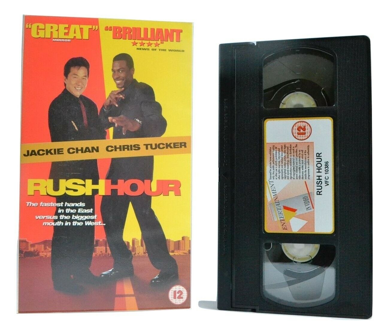 Rush Hour (1998): Buddy Cop Action Comedy - Jackie Chan/Chris Tucker - Pal VHS-