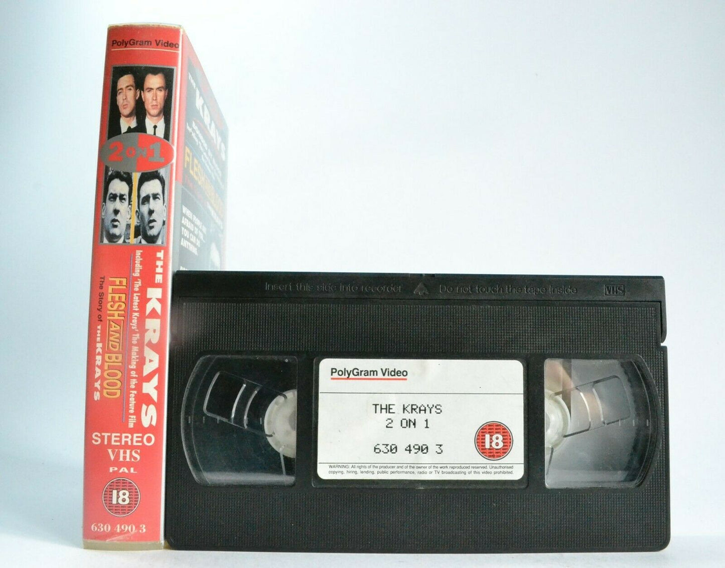 The Krays: Bonded By Blood / Flesh And Blood [Double Crime Action] - Pal VHS-