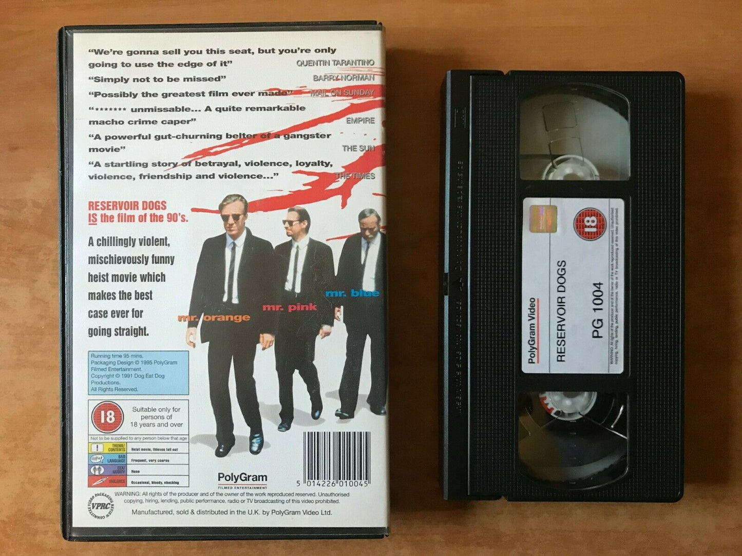 Reservior Dogs: Tarantino Classic [Big Box] Crime Thriller - Harvey Keitel - VHS-