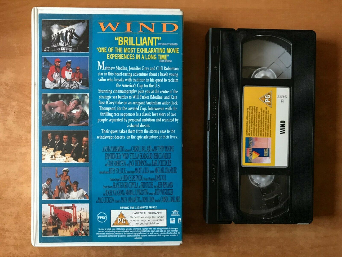 Wind (1992); [Caroll Ballard] Romantic Adventure [Francis Ford Coppola] Pal VHS-