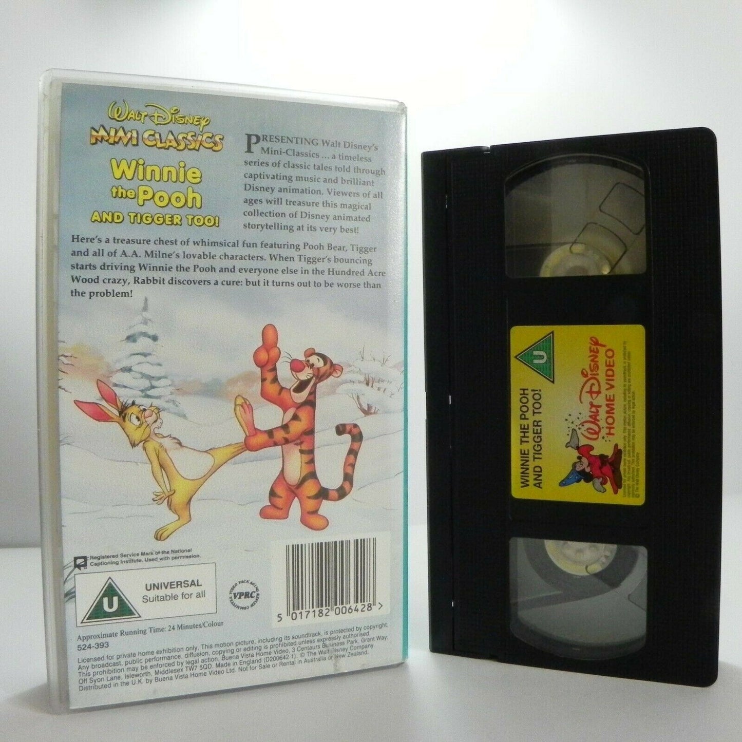 Winnie The Pooh And The Tigger Too! - Walt Disney - Classic Animation - Pal VHS-