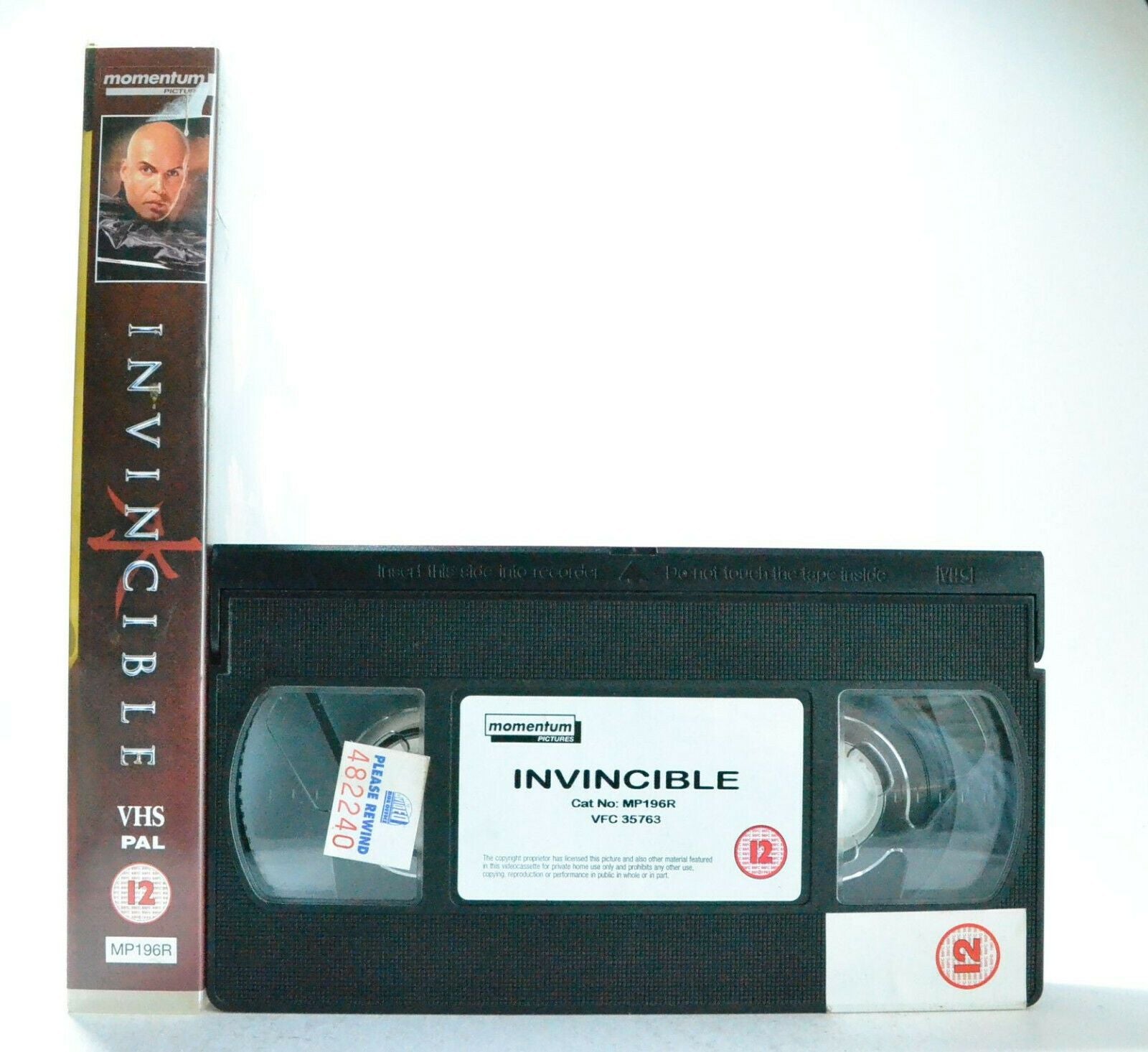 Invincible: (TV Movie) Producers Jet Li & Mel Gibson - Martial Arts - Rental VHS-