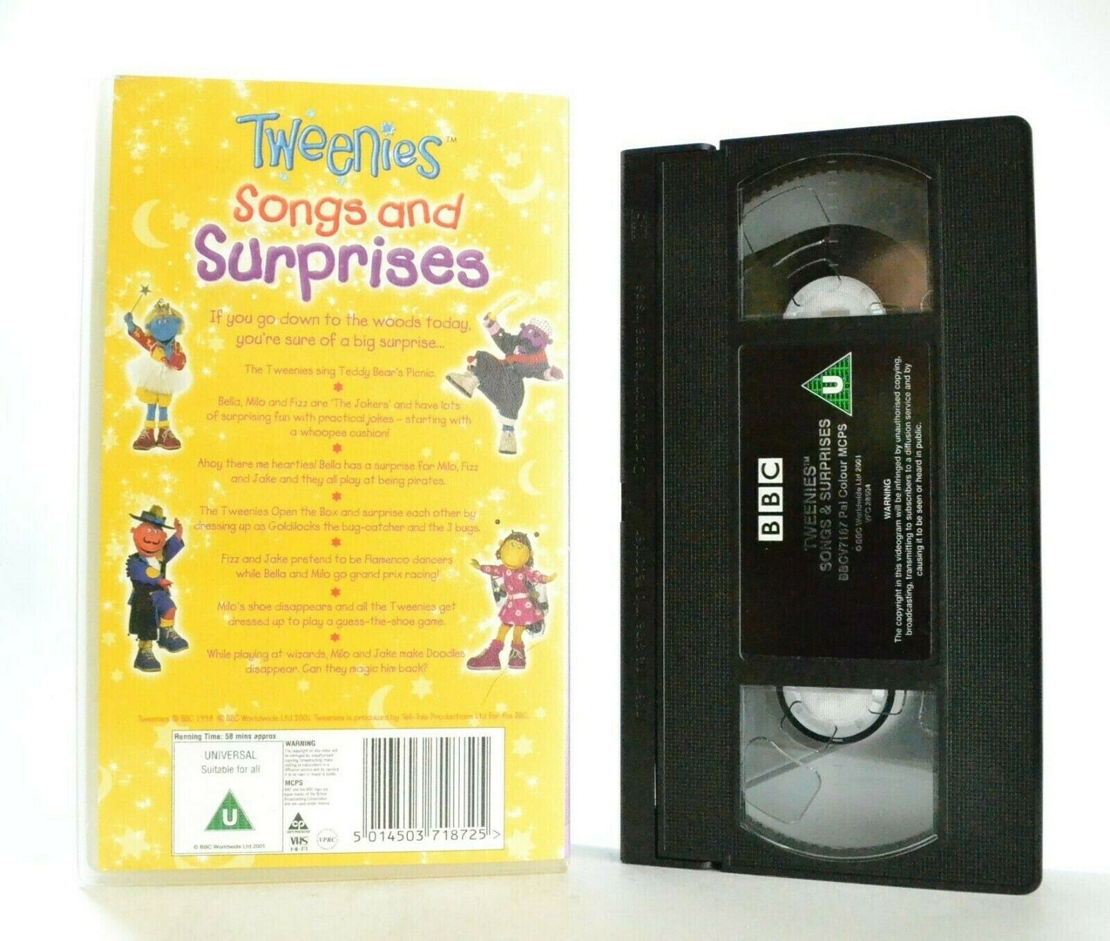 Tweenies: Songs And Suprises - Singalong - Educational - Children's - Pal VHS-