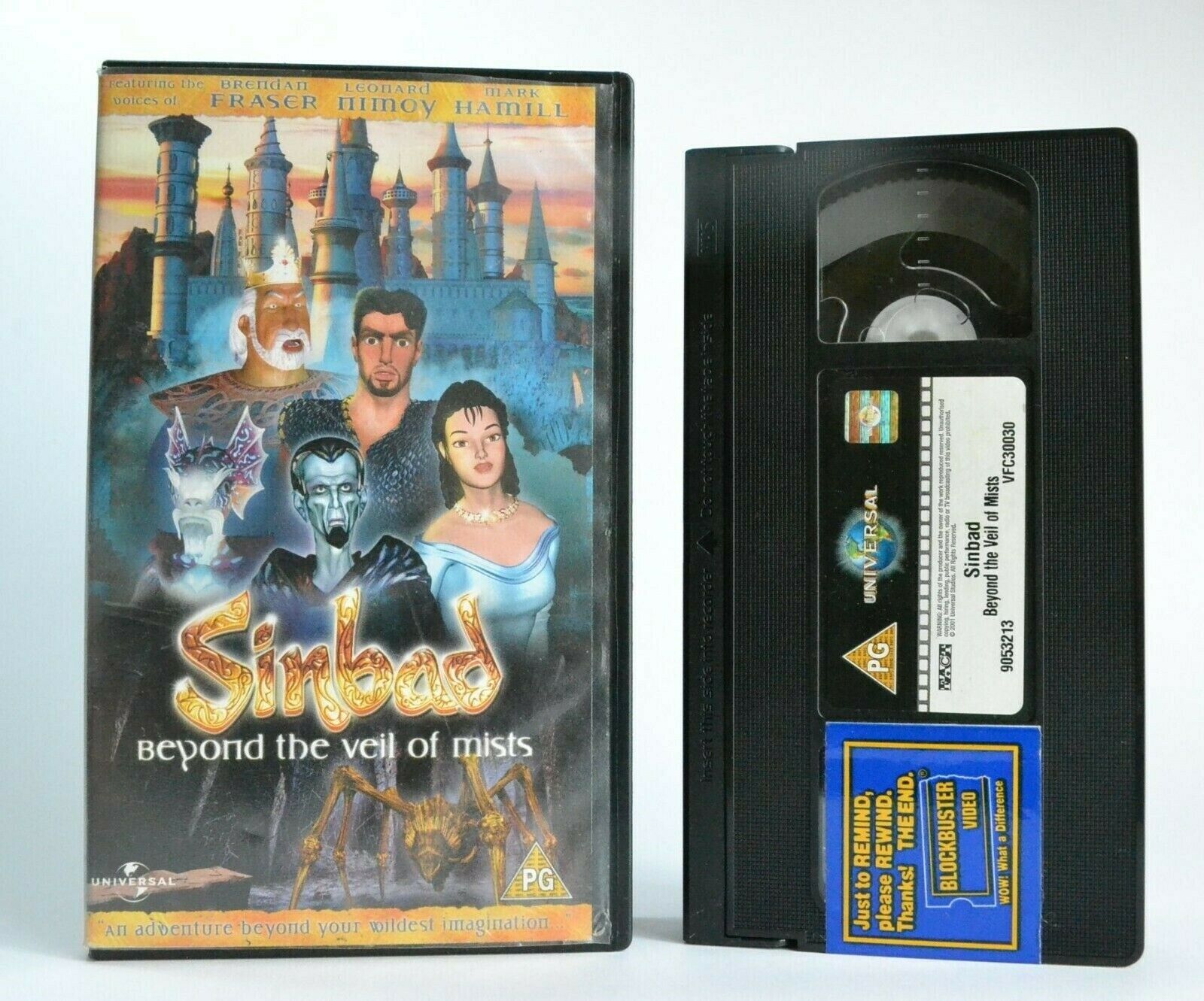 Sindbad: Beyond The Veil Of Mists (2000) - Computer Animation - Children's - VHS-