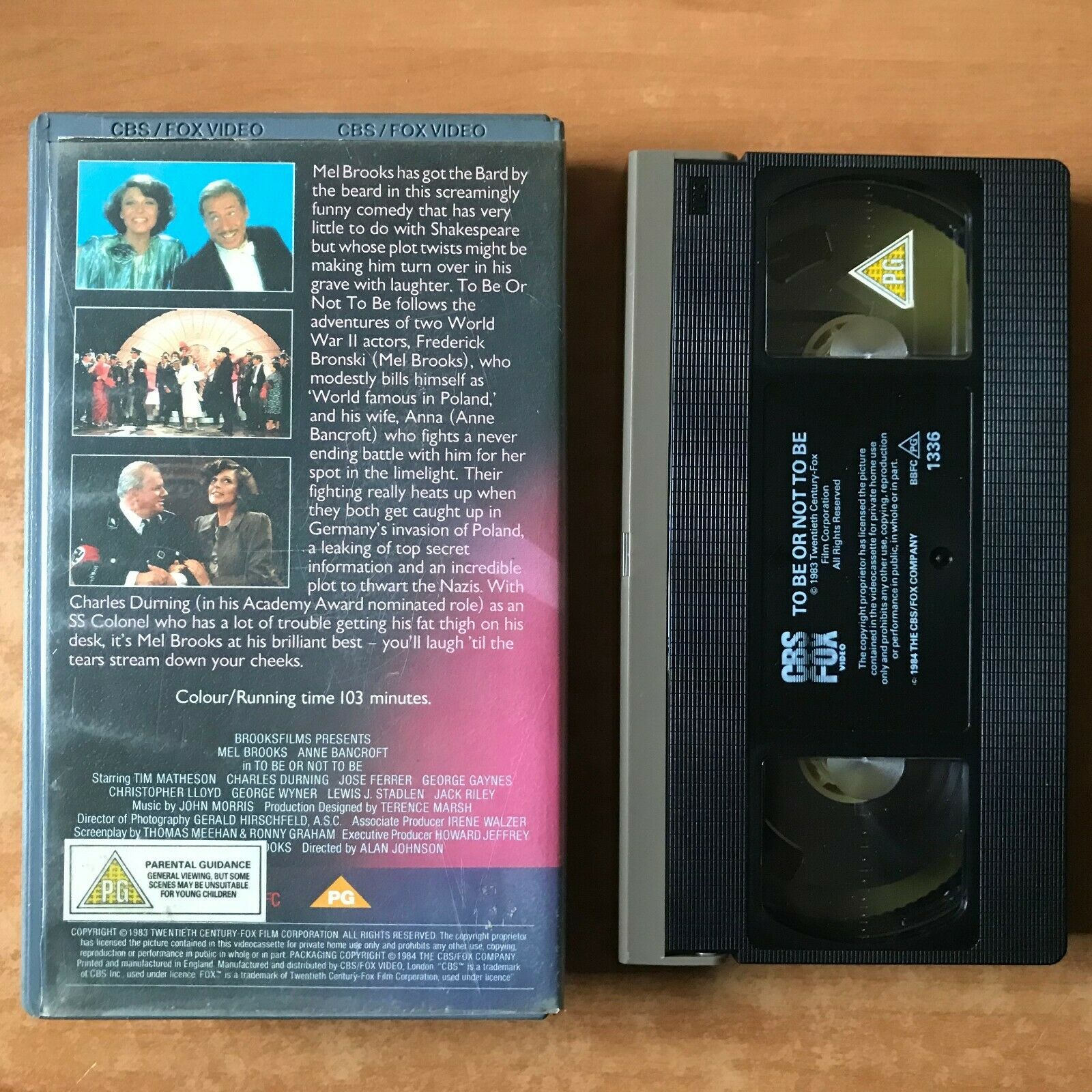 To Be Or Not To Be (1983); [CBS/FOX] Comedy - World War 2 - Mel Brooks - Pal VHS-