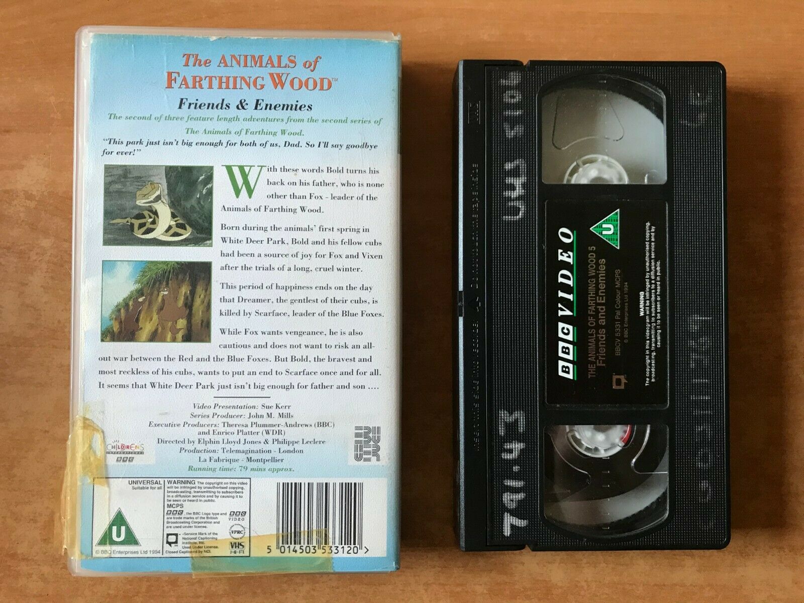 The Animals Of Farthing Wood: Friends And Enemies [Colin Dann] Children's - VHS-