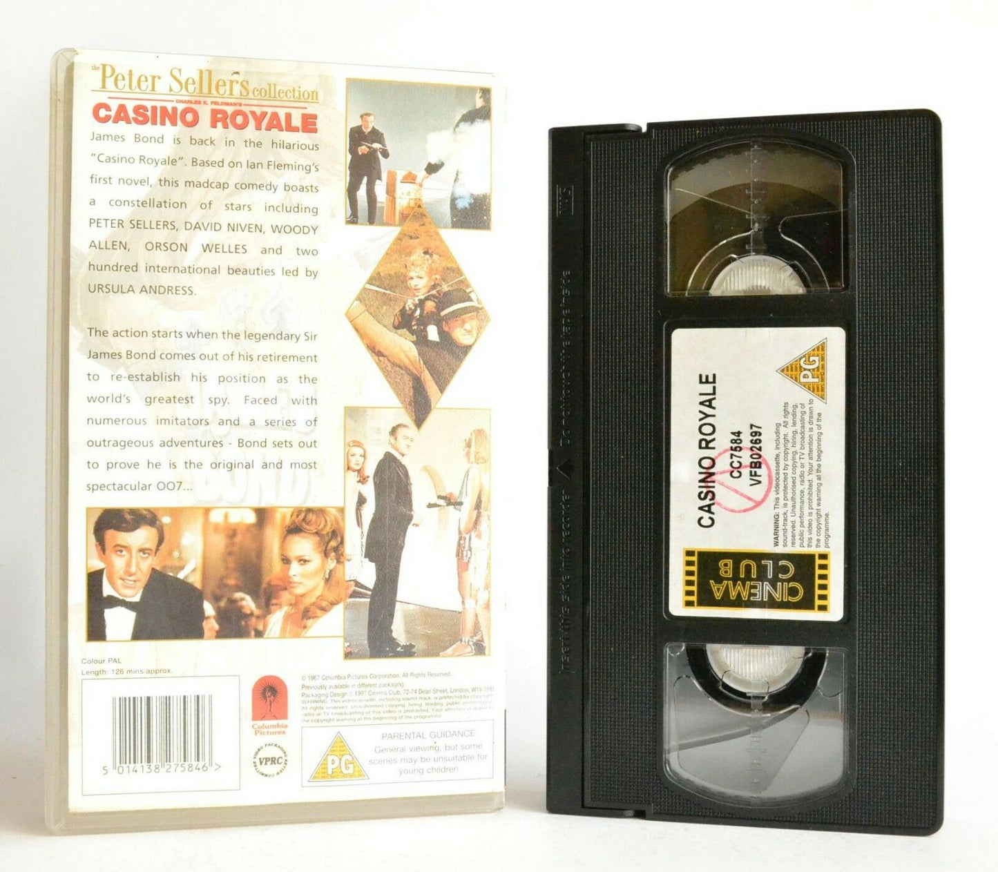 Casino Royale: Based On I.Fleming First Novel - James Bond - P.Sellers - VHS-