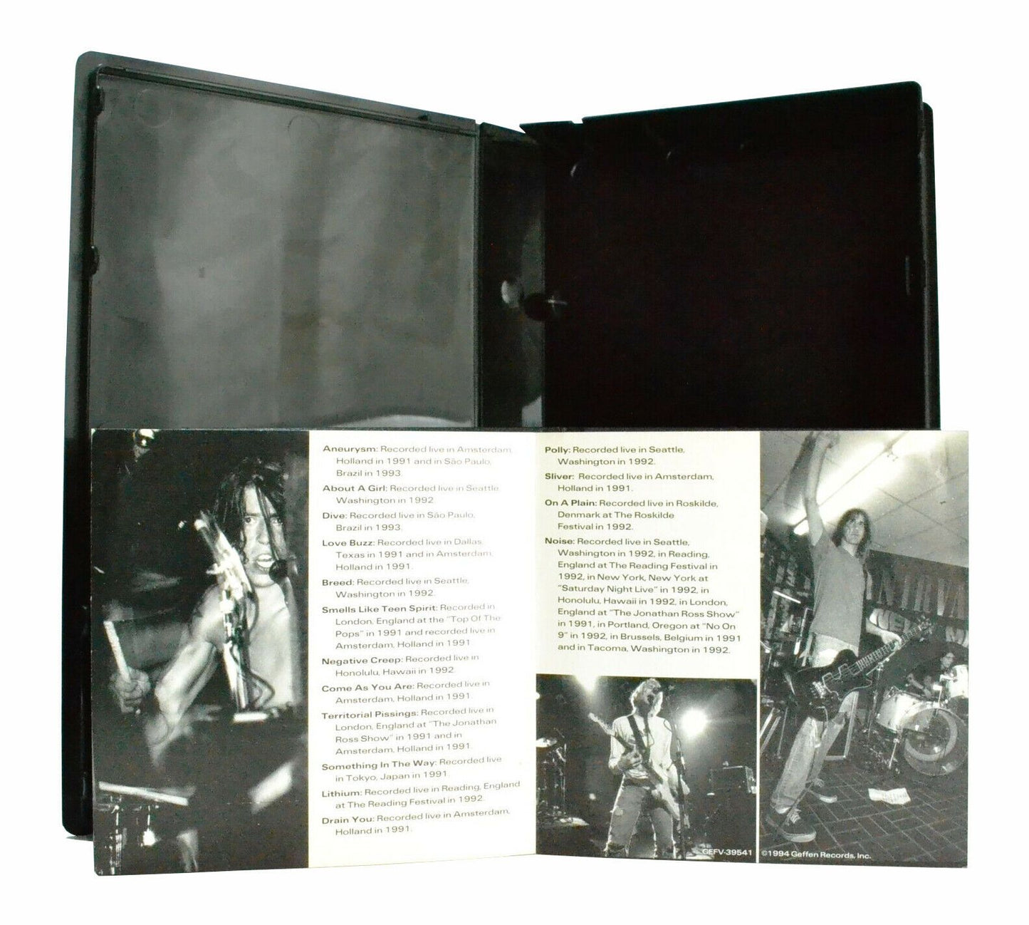 Nirvana: Live! Tonight! Sold Out!! - Live Performance - Kurt Cobain - Pal VHS-