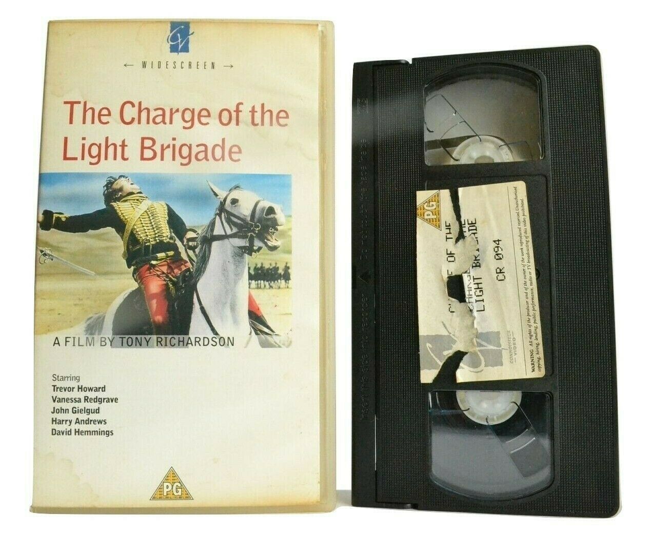 The Charge Of The Light Brigade [Widescreen] War Drama - Trevor Howard - Pal VHS-