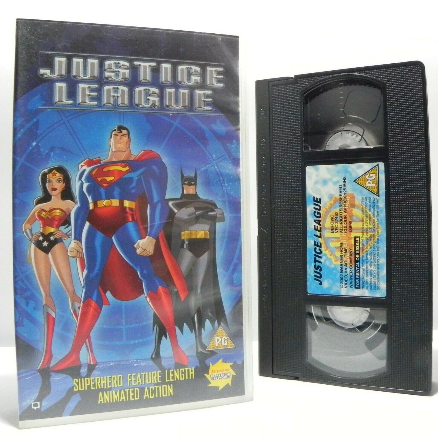 Justice League - Animated - Action Adventure - Batman - Superman - Kids - VHS-