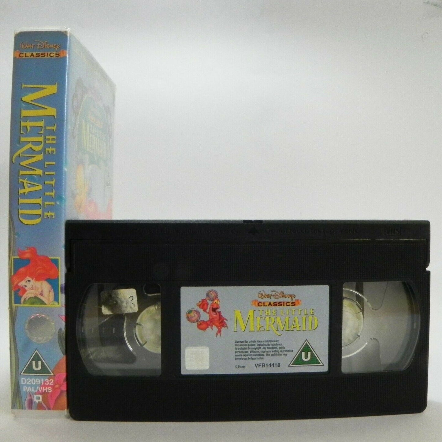 The Little Mermaid - Walt Disney Classics - Animated - Children's - Pal VHS-