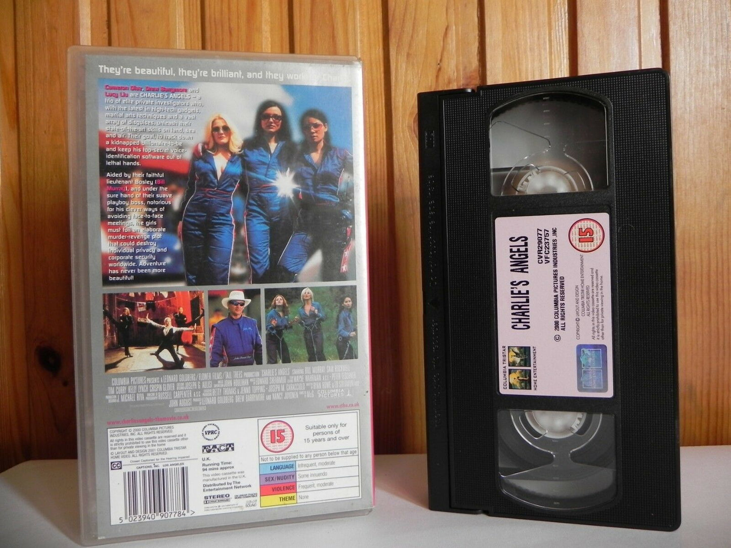 Charlie's Angels - Columbia - Comedy - Cameron Diaz - Drew Barrymore - Pal VHS-