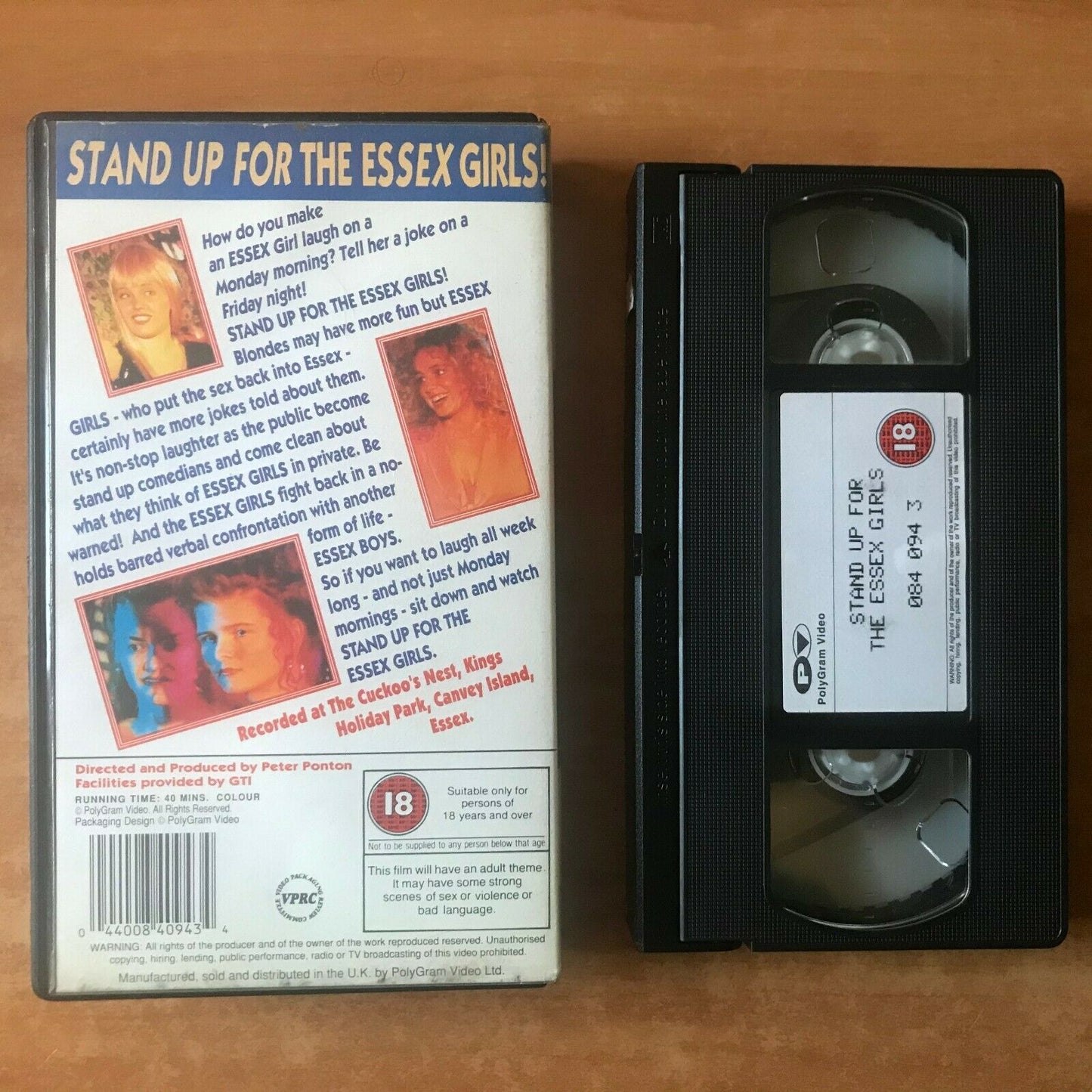 Stand Up For The Essex Girls; [Kings Holiday Park] Female Comedy - Pal VHS-