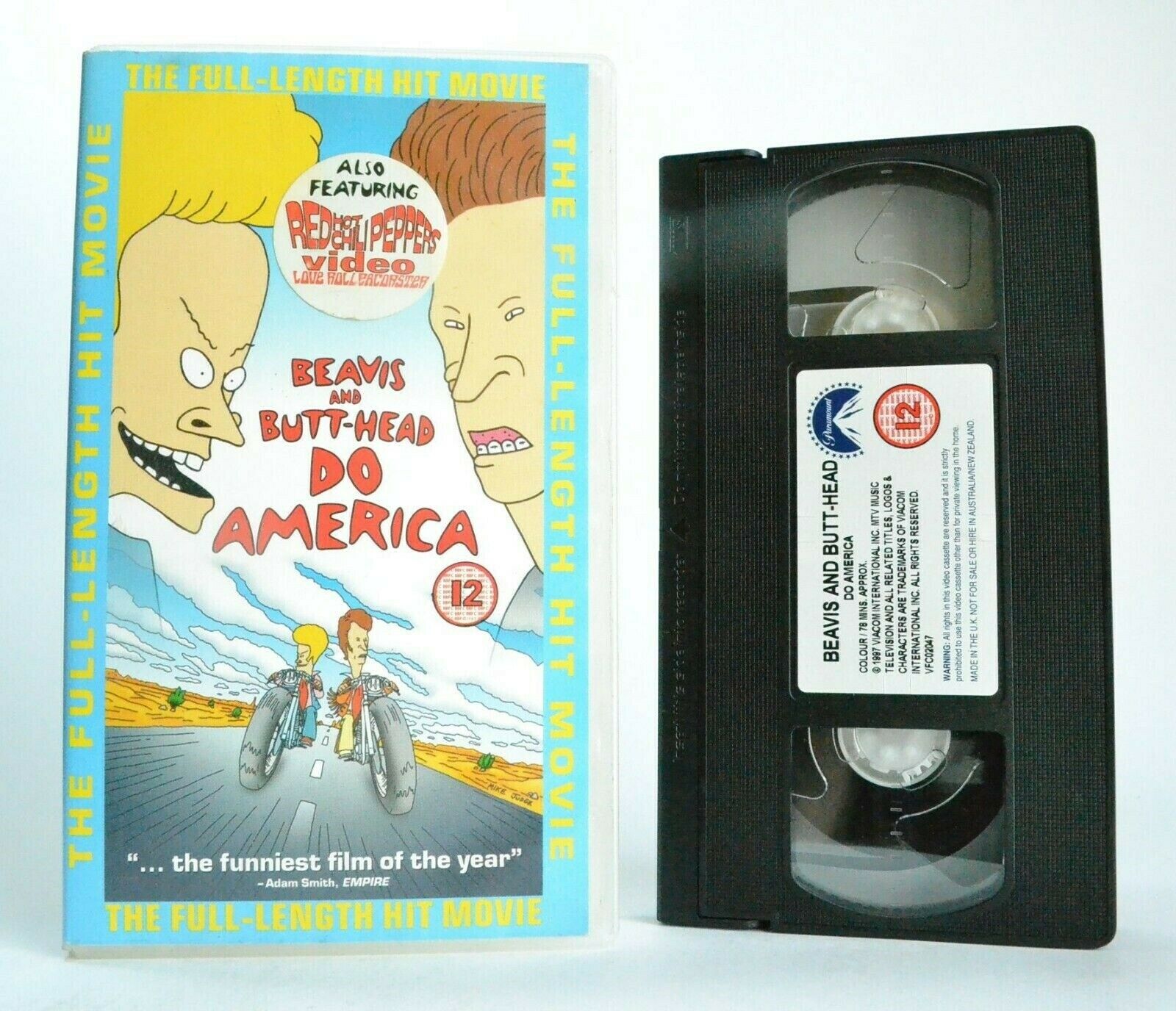 Beavis And Butt-Head Do America: By M.Judge - Adult Animated Road Comedy - VHS-