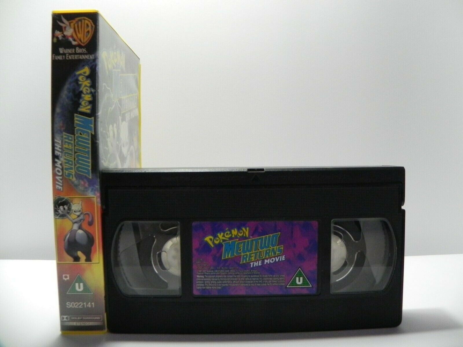 Pokemon Mewtwo Returns: The Movie - Classic Animation - Children's - Pal VHS-
