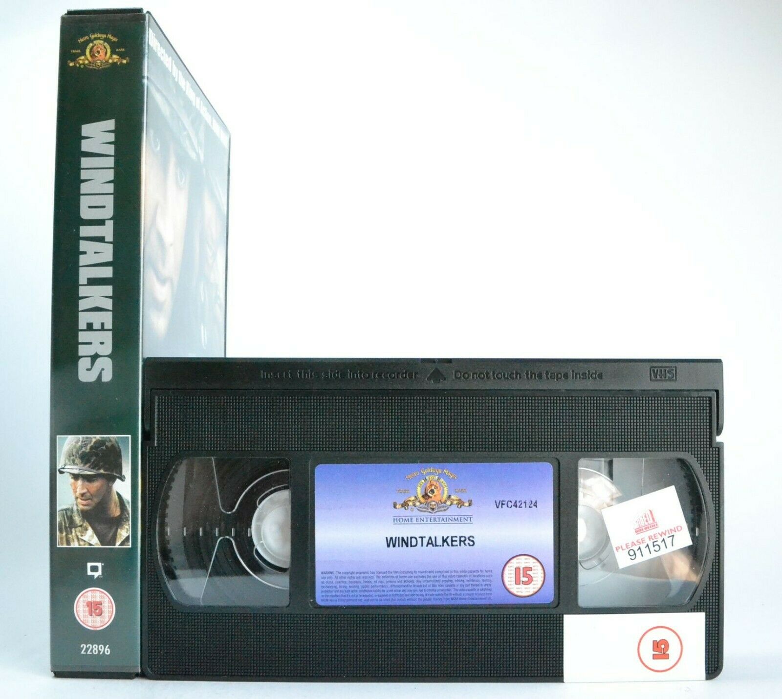 Windtalkers: Film By J.Woo (2002) - War Drama - Large Box - N.Cage - Pal VHS-