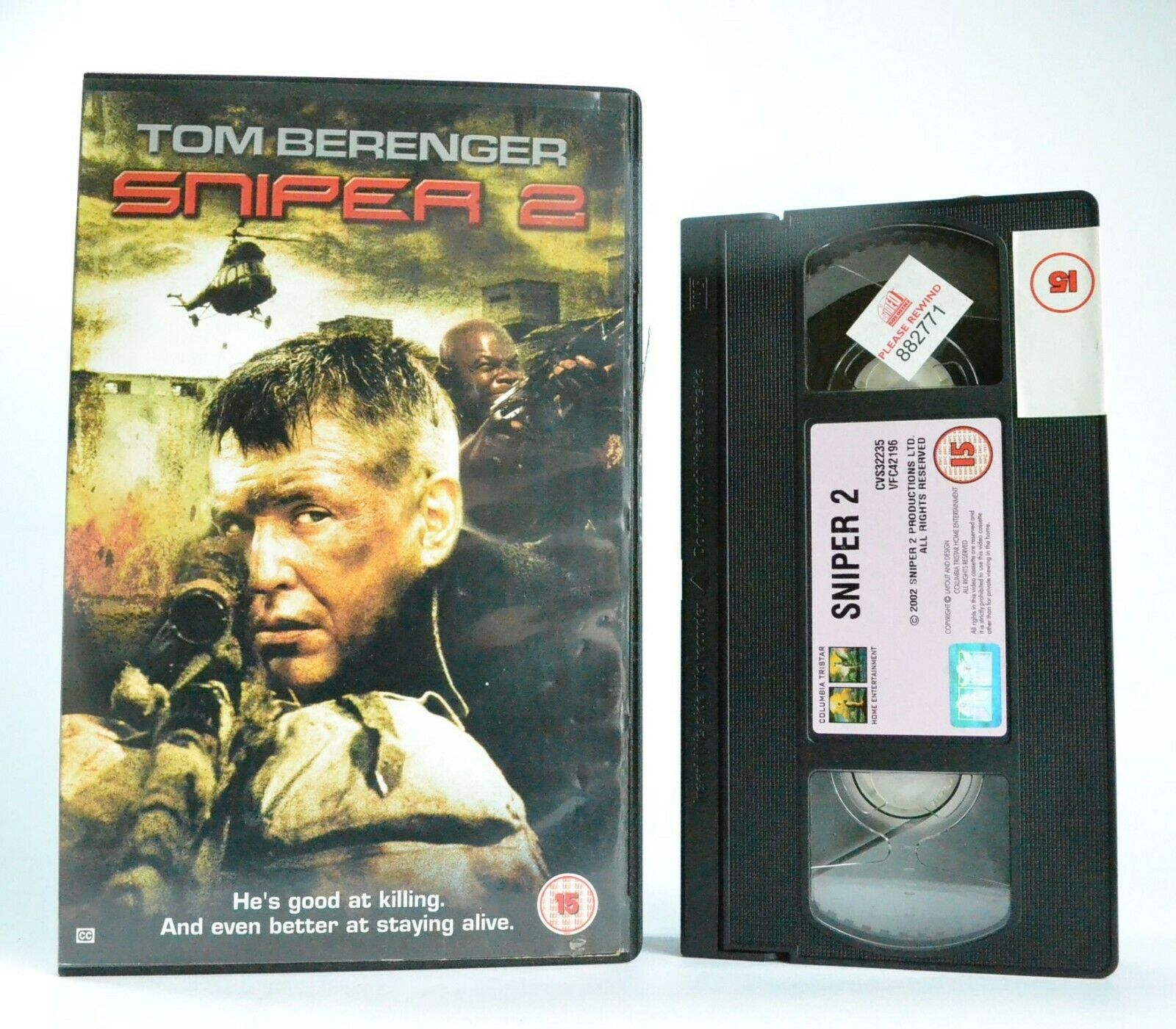 Sniper 2: Film By C.R.Baxley - Action (2003) - Large Box - Tom Berenger - VHS-