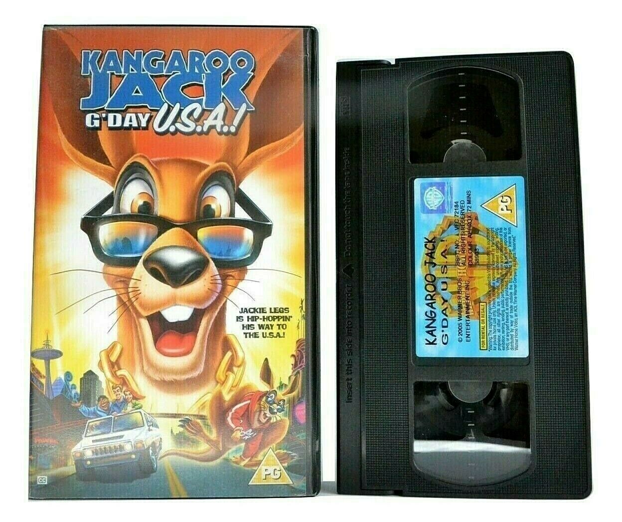 Kangaroo Jack: G-Day U.S.A. [Warner Bros] - Animated Adventures - Kids - Pal VHS-