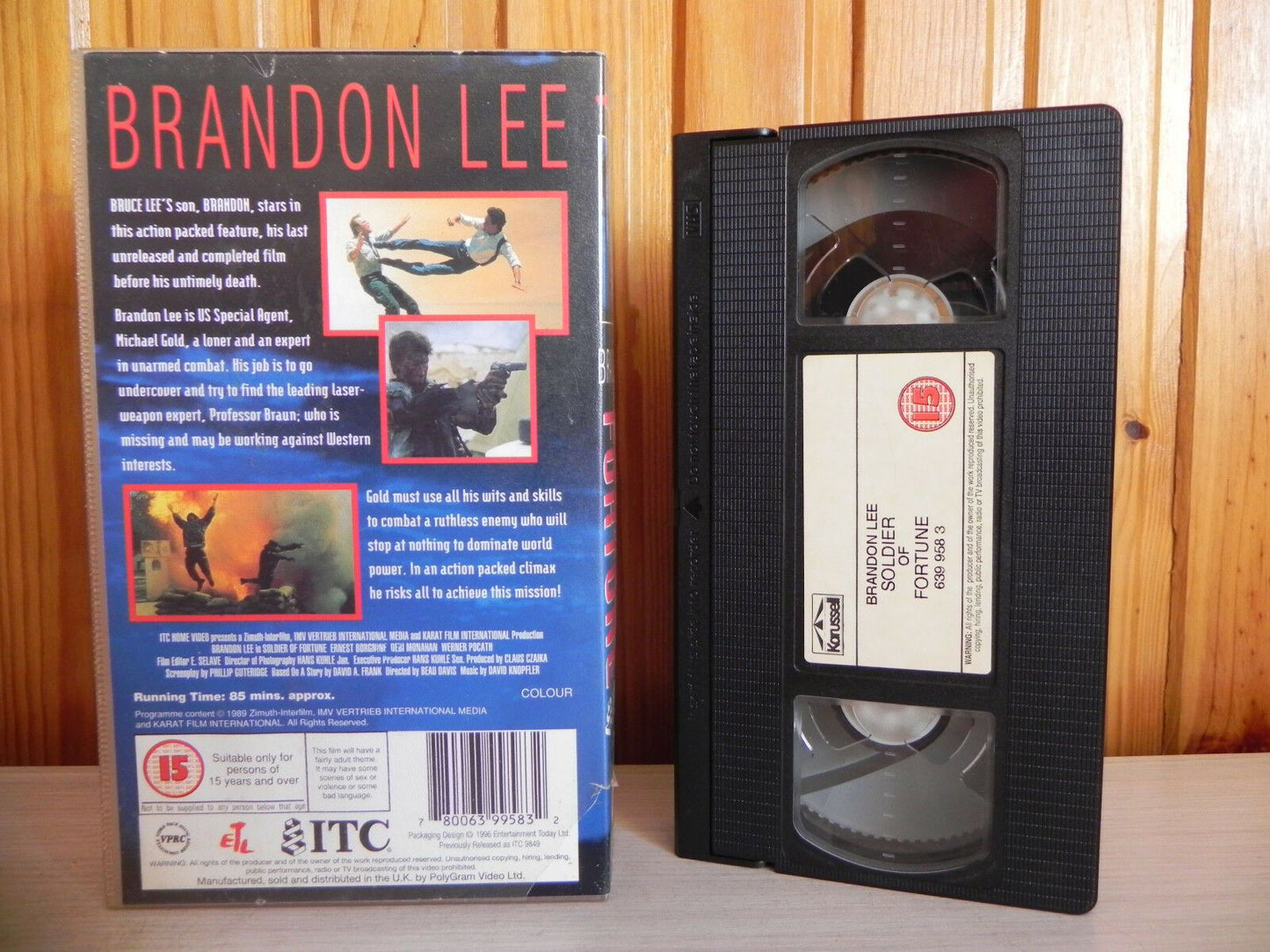Soldier Of Fortune - Brandon Lee - Last Full Film - Kung-Fu/Jeet Kune Do - VHS-
