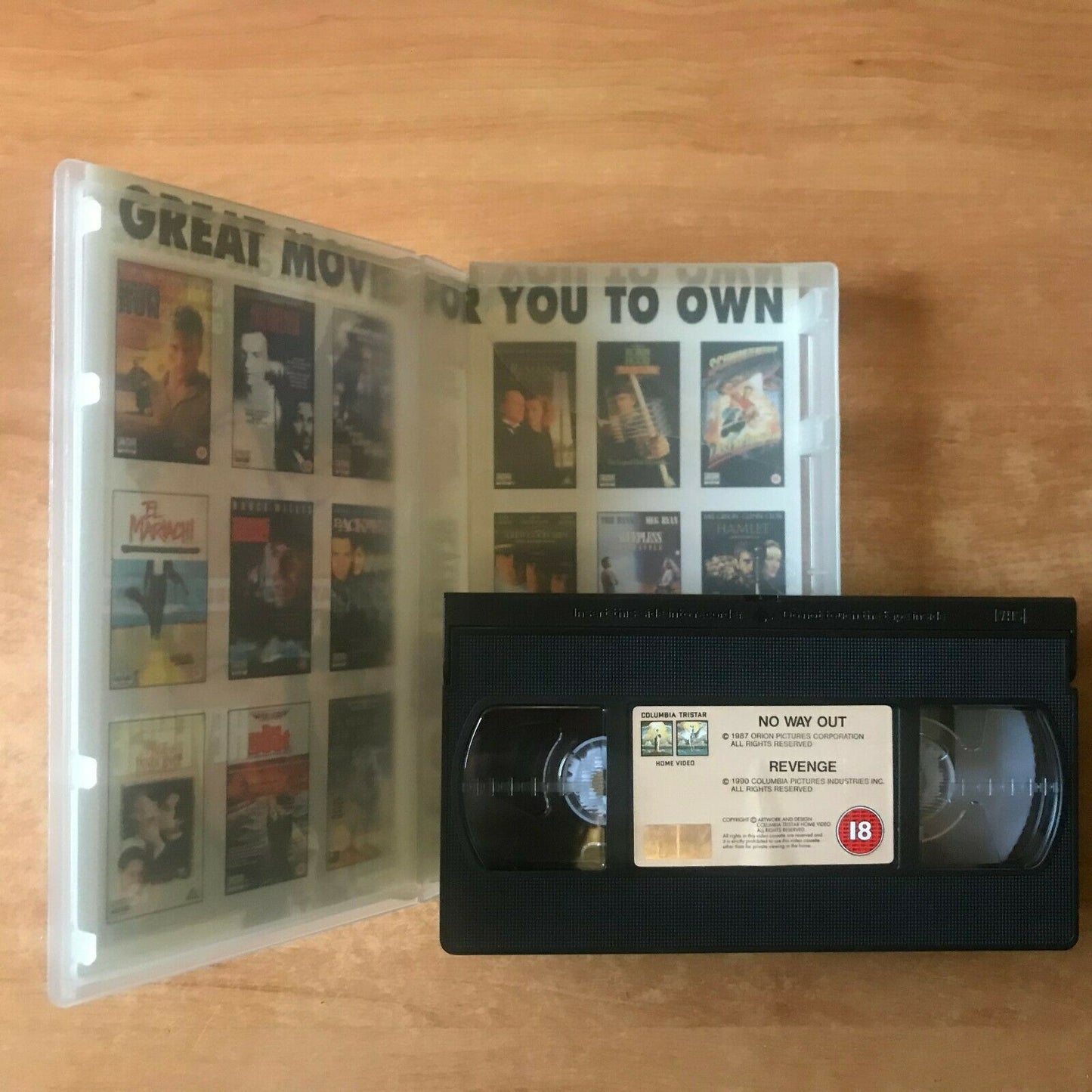No Way Out (1987) / Revenge (1990) [Double Feature] Kevin Costner - Pal VHS-