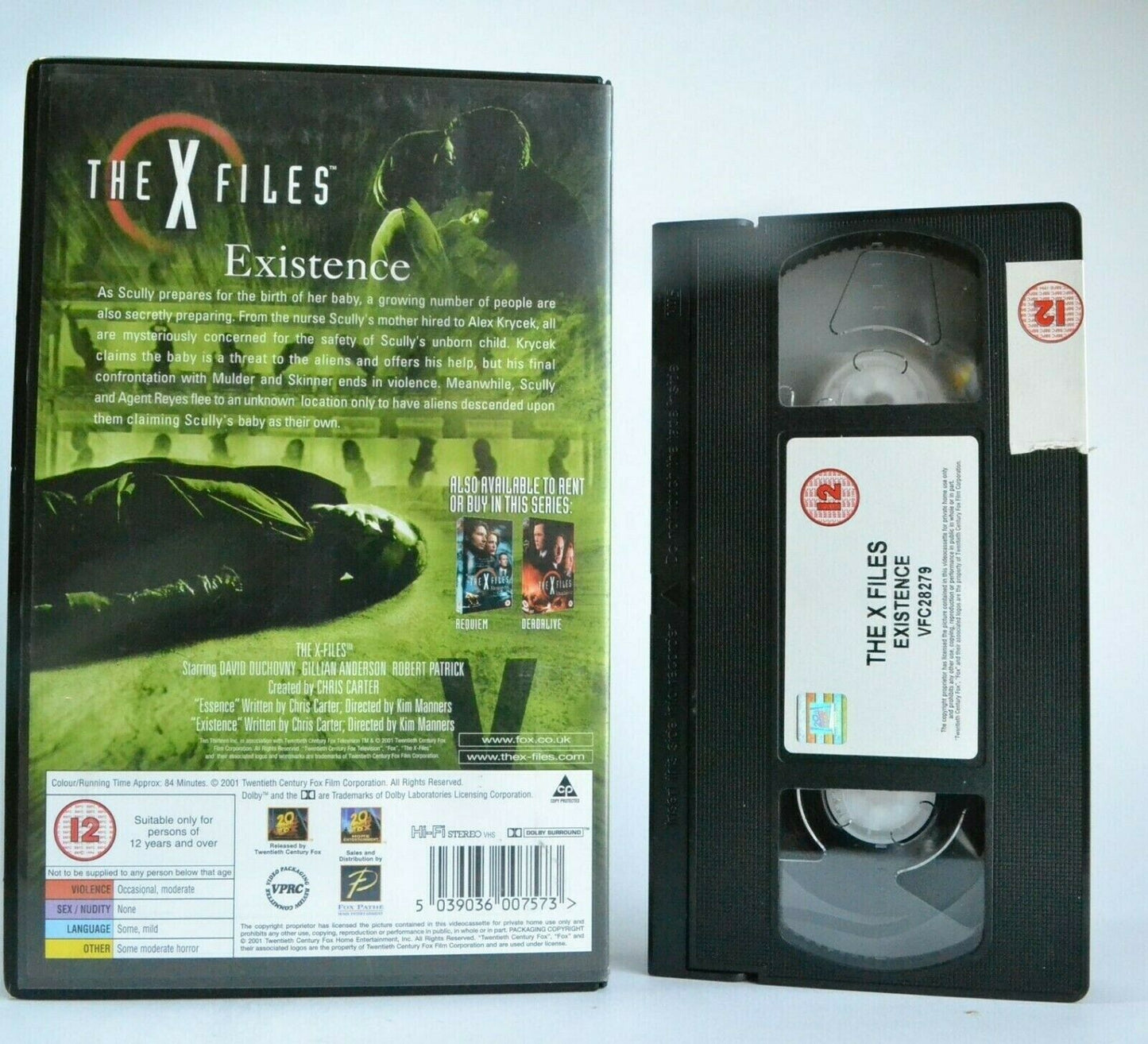 The X-Files: Existence (2001) - Sci-Fi TV Series - Large Box - G.Anderson - VHS-