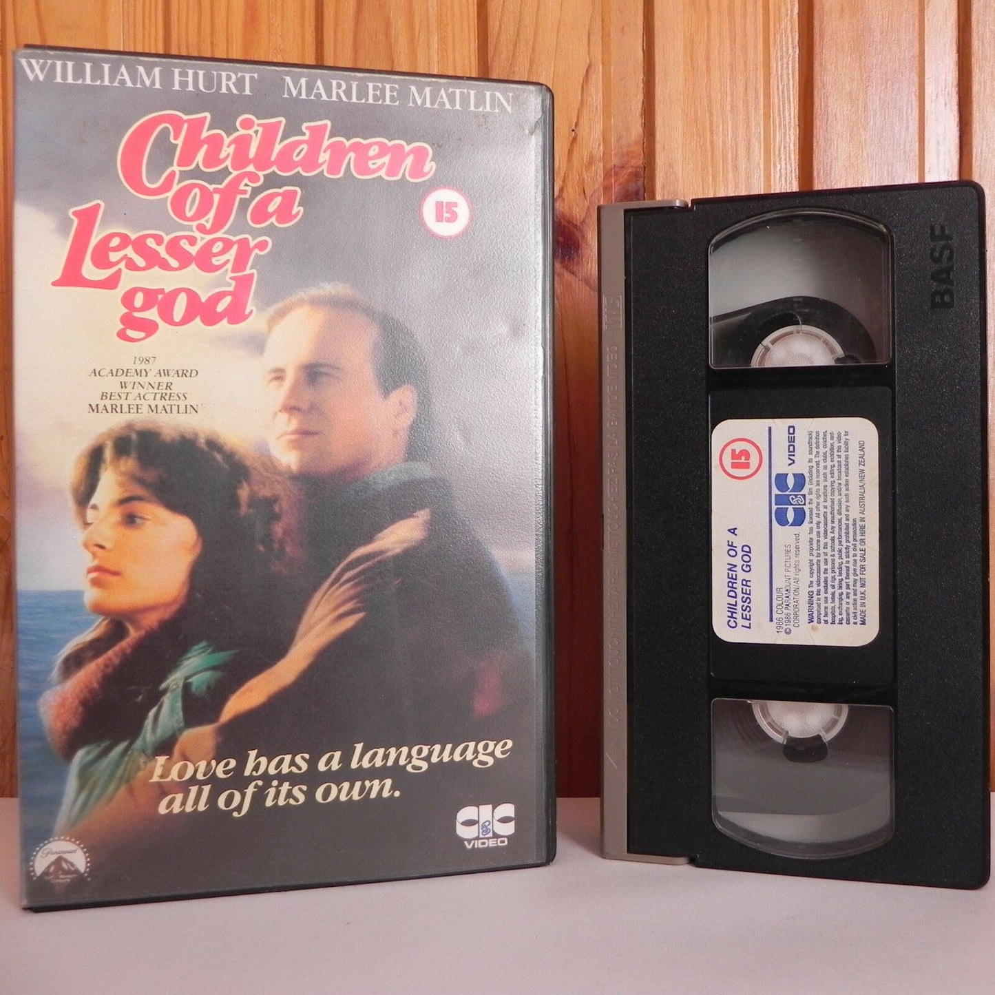 Children Of A Lesser God - Large Box - CIC Video - Romance - William Hurt - VHS-