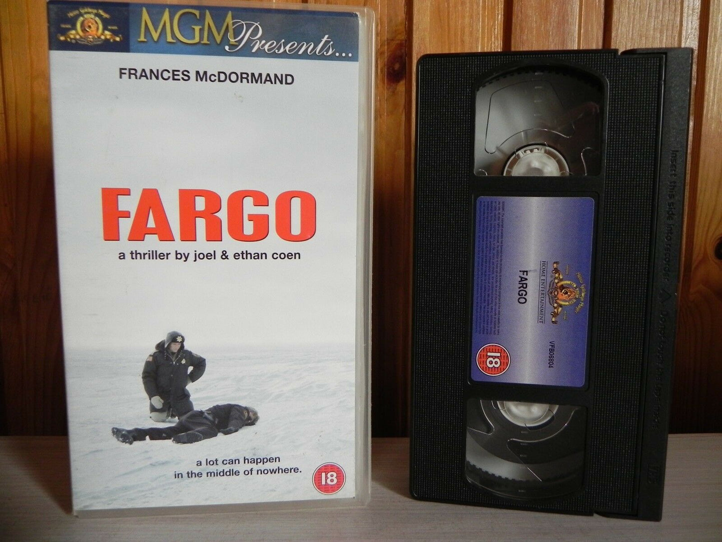 Fargo - Metro Goldwyn Mayer - Cold>Horrific Drama - Frances McDormand - Pal VHS-