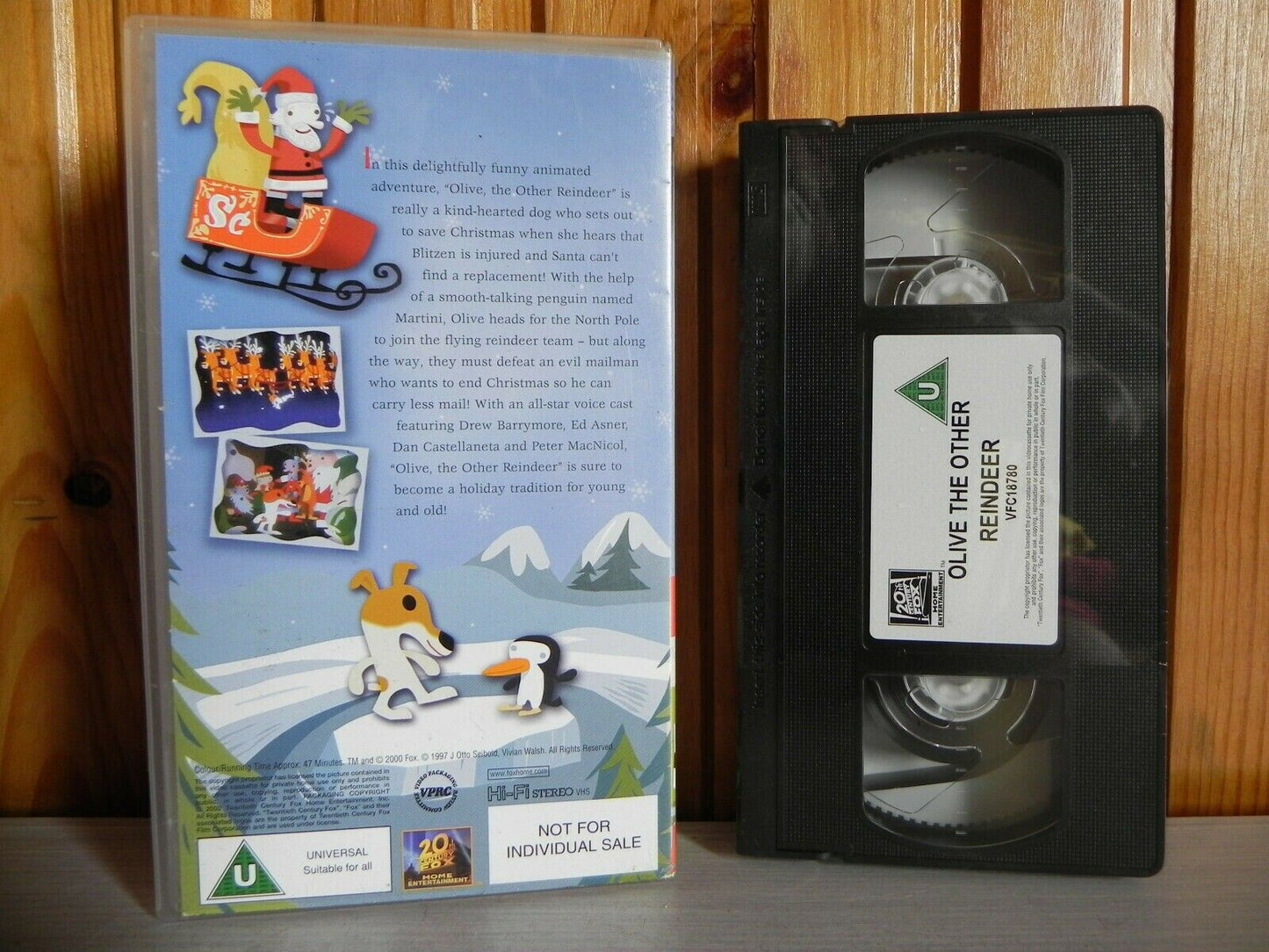 Olive: The Other Reindeer - Children's Christmas Adventure - Festive Video - VHS-