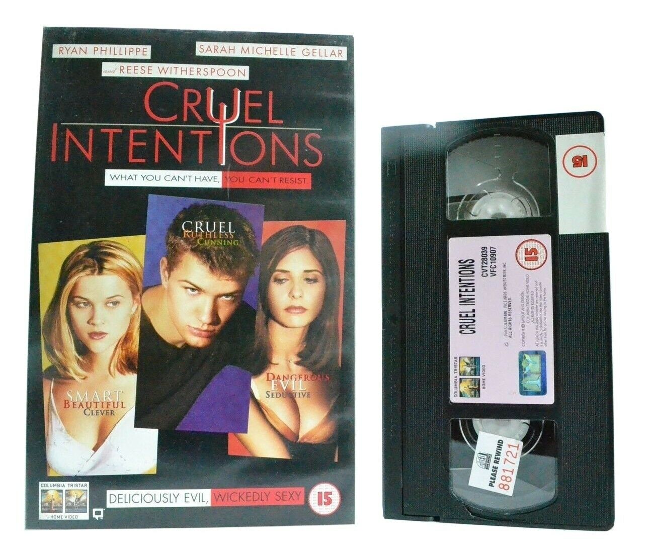 Cruel Intentions: Based Of "Les Liaisons Dangereuses" - Romantic Drama - VHS-