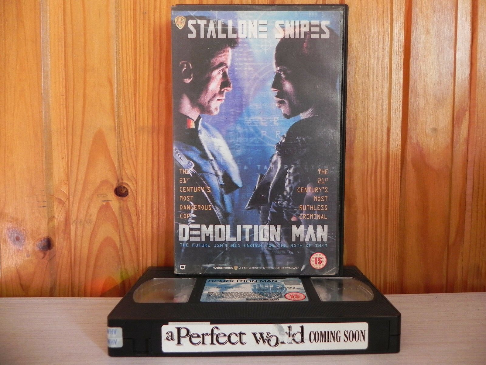 Demolition Man: Sylvester Stallone Vs Wesley Snipes - Large Box - Action - VHS-