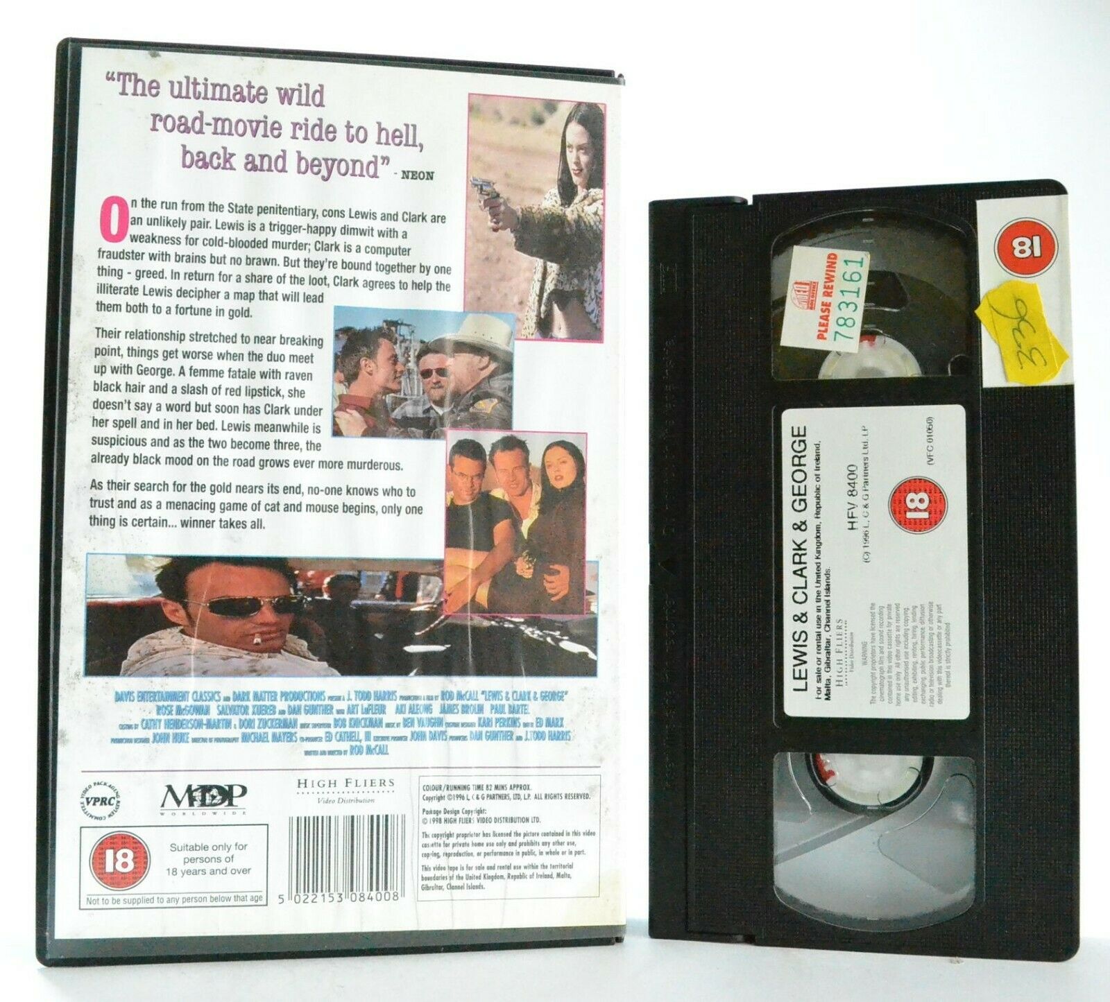 Lewis And Clark And George: Crime Comedy - Road Trip To Find The Treasure - VHS-