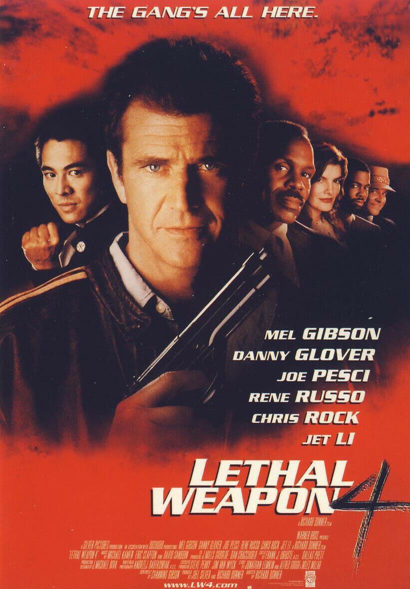 Lethal Weapon 4: Mel Gibson / Danny Glover - Action [Big Box] Rental - Pal VHS-