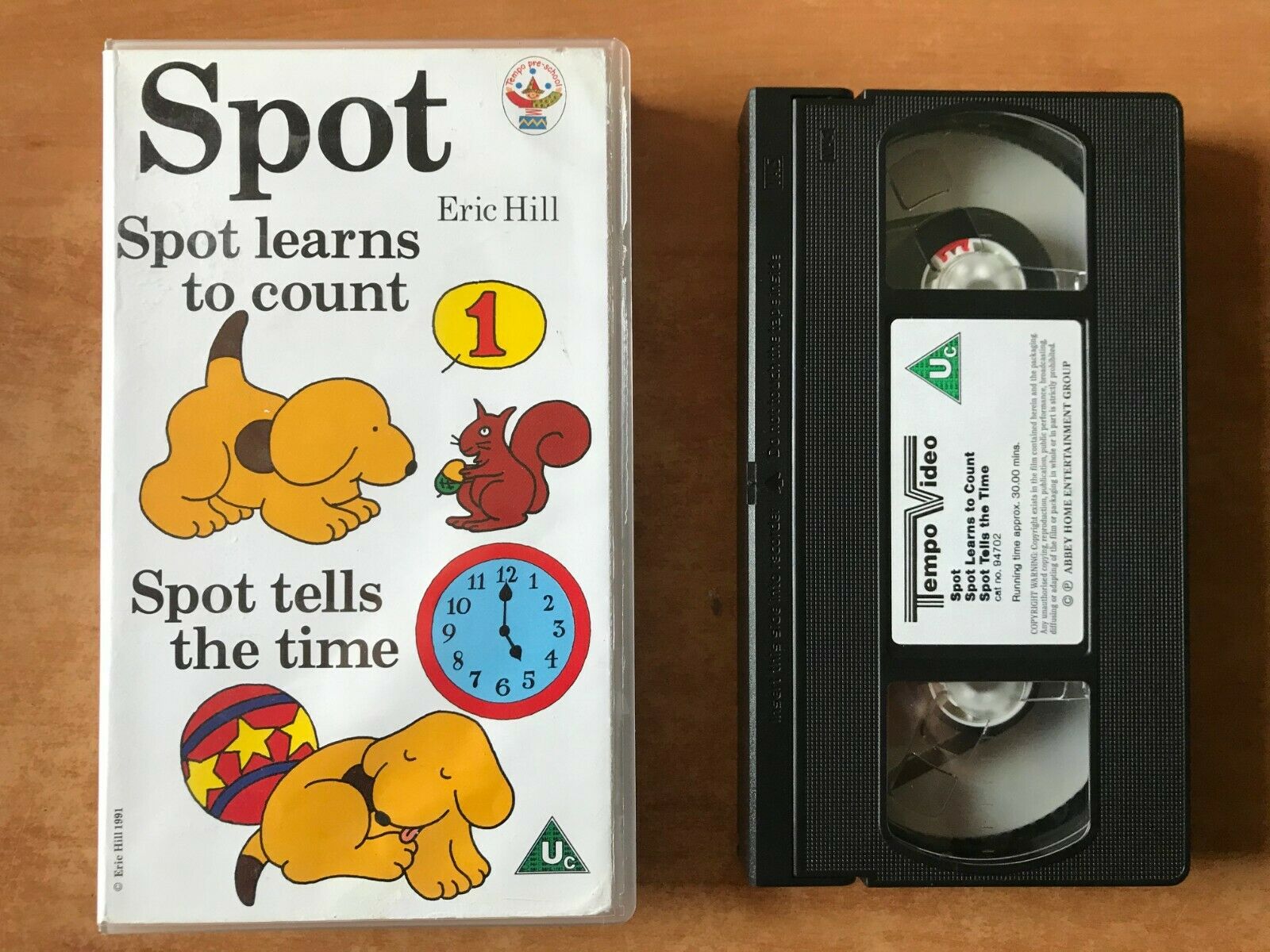 Spot; [Eric Hill]: Spot Learns To Count - Pre-school - Educational - Kids - VHS-