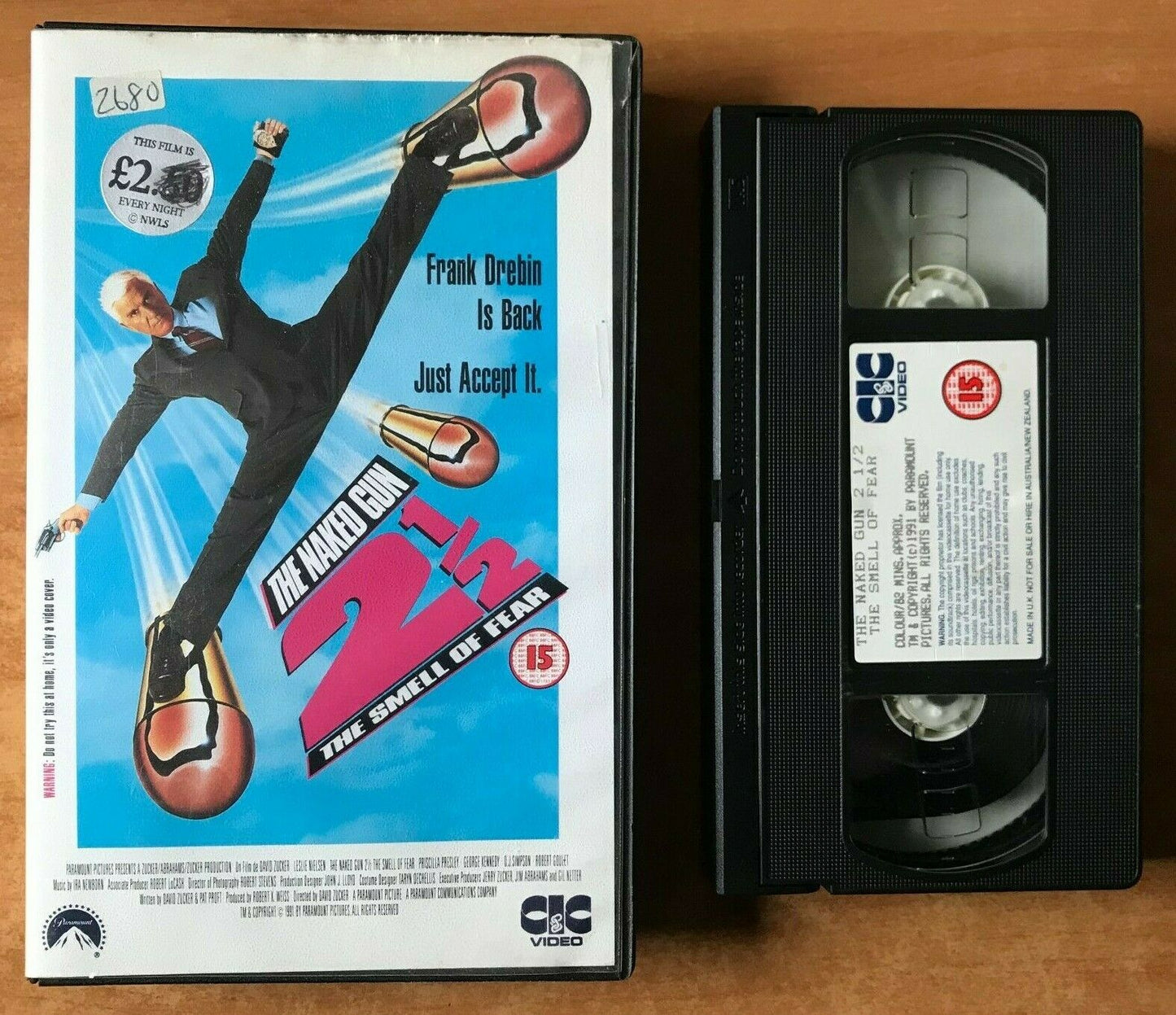 The Naked Gun 2½; [David Zucker]: Police Spoof Action - Leslie Nielsen - Pal VHS-