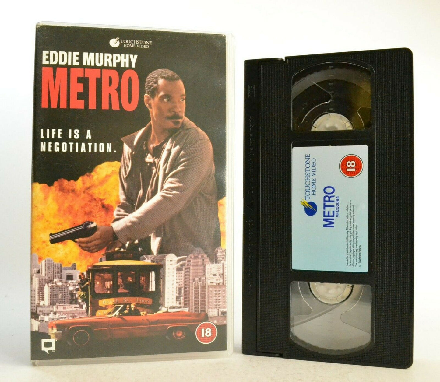 Metro: Touchstone (1997) - Action Thriller - Eddie Murphy/Michael Rapaport - VHS-